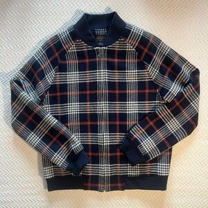 Pendleton Wool Plaid Bomber Jacket